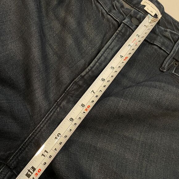 ~ NEW! Good American 14/32 Good Legs Flare 14 Dark Wash Blue Boho w/tags XL Navy - Picture 9 of 15